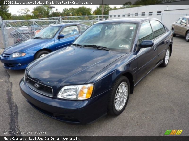 Mystic Blue Pearl / Gray Moquette 2004 Subaru Legacy L Sedan