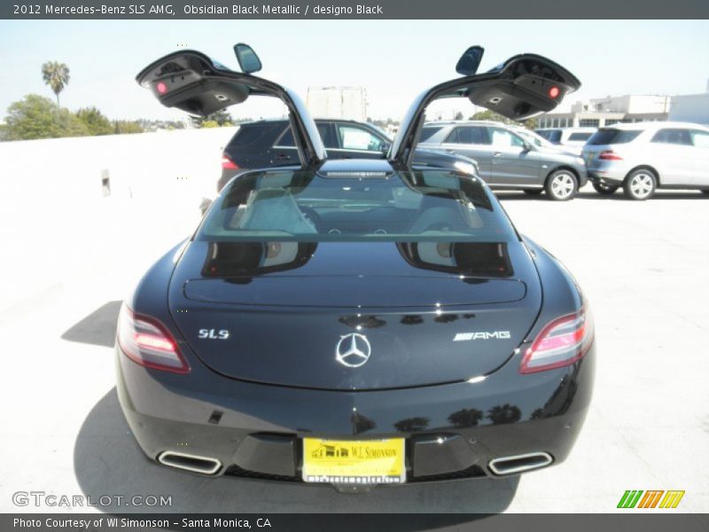 Obsidian Black Metallic / designo Black 2012 Mercedes-Benz SLS AMG