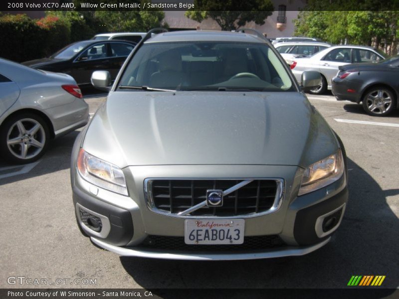 Willow Green Metallic / Sandstone Beige 2008 Volvo XC70 AWD