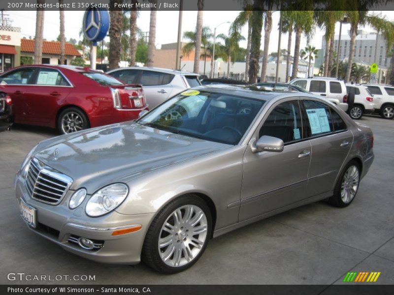 Pewter Metallic / Black 2007 Mercedes-Benz E 350 Sedan