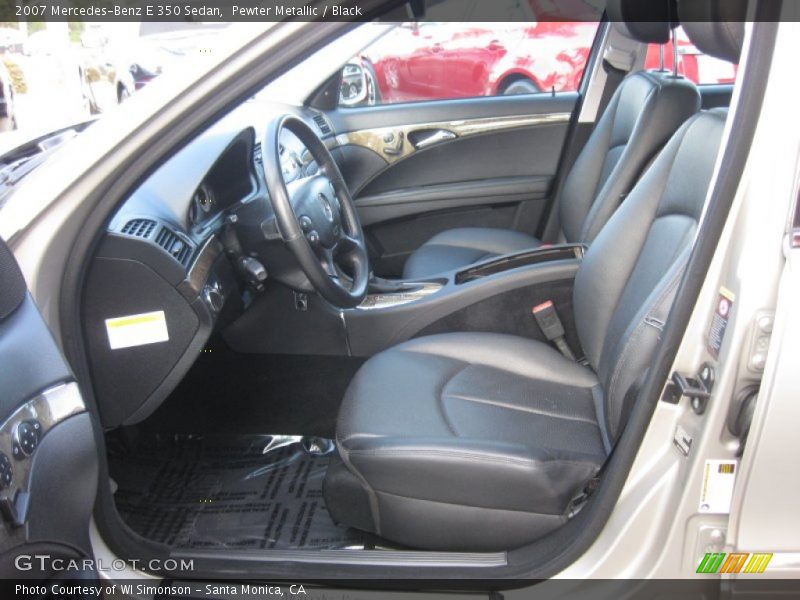 Pewter Metallic / Black 2007 Mercedes-Benz E 350 Sedan