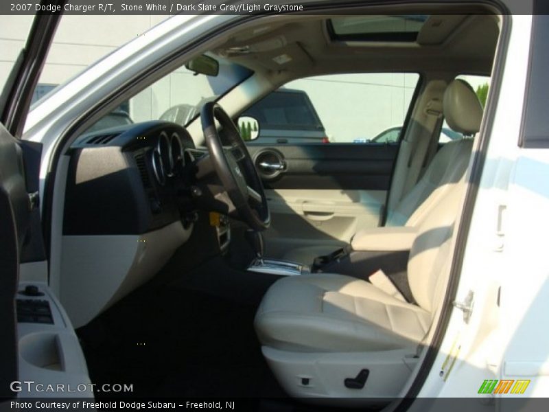 Stone White / Dark Slate Gray/Light Graystone 2007 Dodge Charger R/T