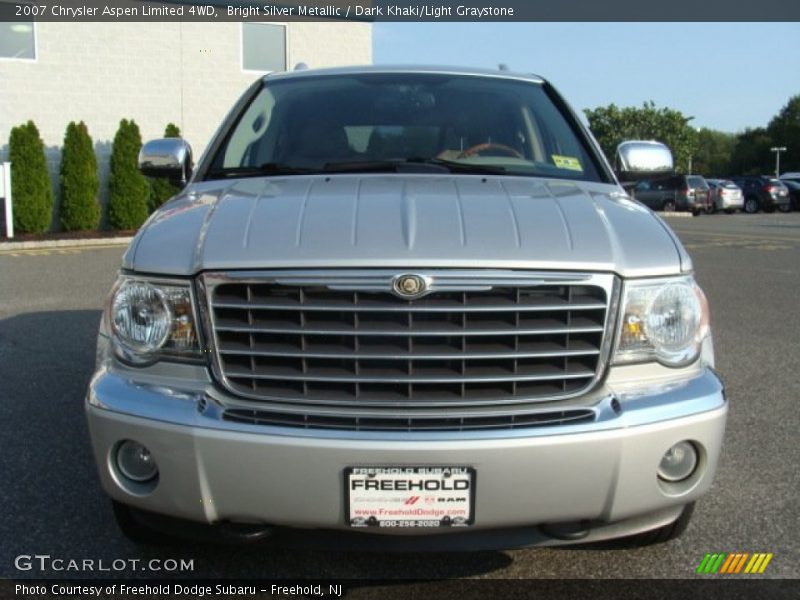 Bright Silver Metallic / Dark Khaki/Light Graystone 2007 Chrysler Aspen Limited 4WD