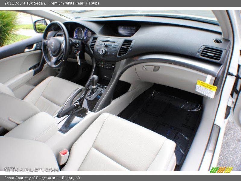 Premium White Pearl / Taupe 2011 Acura TSX Sedan