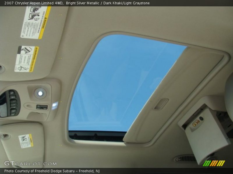 Bright Silver Metallic / Dark Khaki/Light Graystone 2007 Chrysler Aspen Limited 4WD