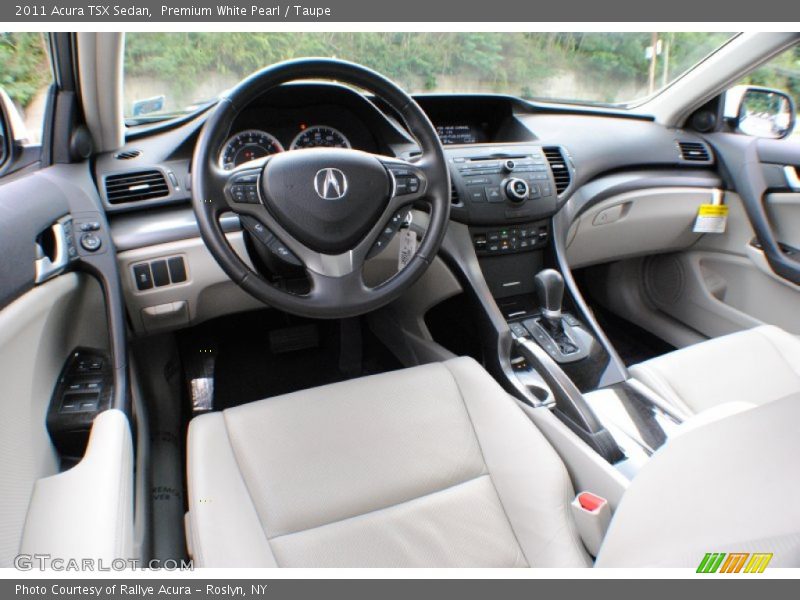 Premium White Pearl / Taupe 2011 Acura TSX Sedan