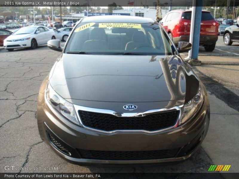 Metal Bronze / Beige 2011 Kia Optima LX