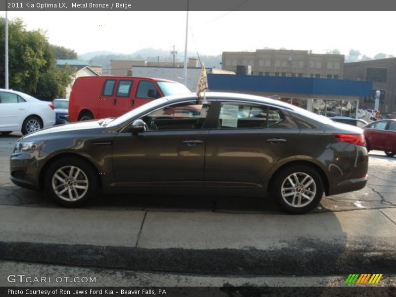 Metal Bronze / Beige 2011 Kia Optima LX