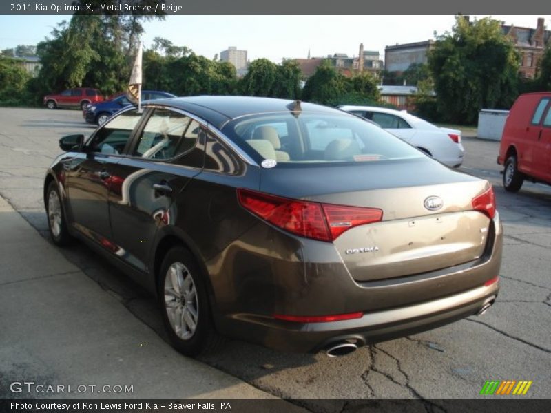 Metal Bronze / Beige 2011 Kia Optima LX