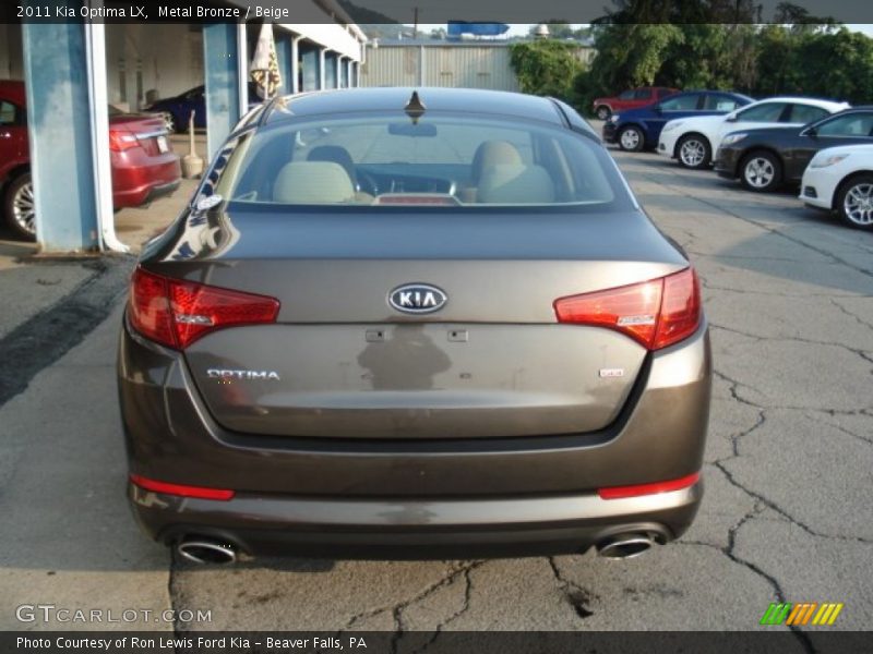 Metal Bronze / Beige 2011 Kia Optima LX