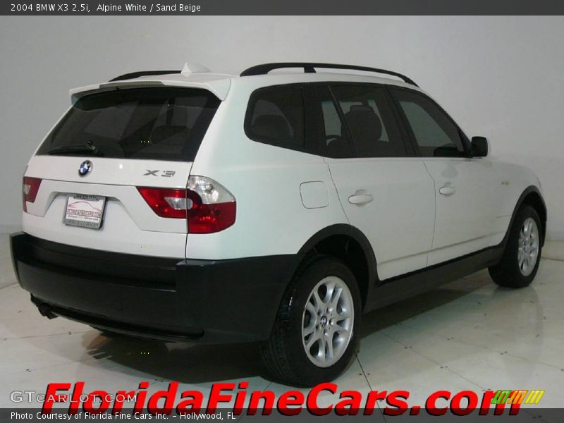 Alpine White / Sand Beige 2004 BMW X3 2.5i