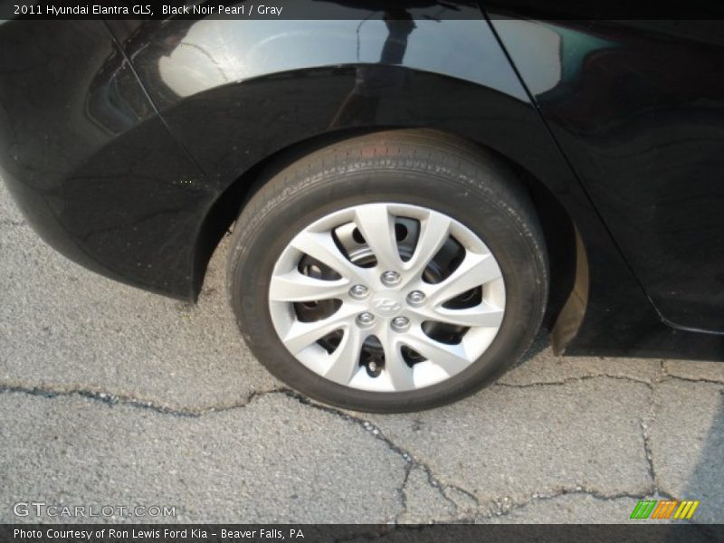 Black Noir Pearl / Gray 2011 Hyundai Elantra GLS