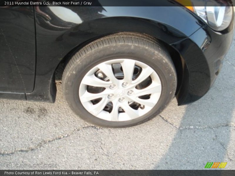 Black Noir Pearl / Gray 2011 Hyundai Elantra GLS