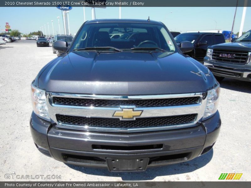 Taupe Gray Metallic / Ebony 2010 Chevrolet Silverado 1500 LTZ Crew Cab