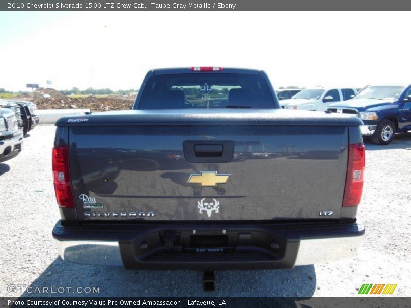 Taupe Gray Metallic / Ebony 2010 Chevrolet Silverado 1500 LTZ Crew Cab