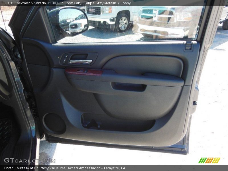 Taupe Gray Metallic / Ebony 2010 Chevrolet Silverado 1500 LTZ Crew Cab
