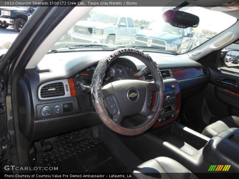 Taupe Gray Metallic / Ebony 2010 Chevrolet Silverado 1500 LTZ Crew Cab