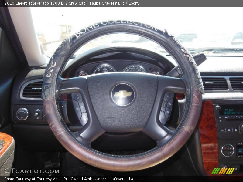 Taupe Gray Metallic / Ebony 2010 Chevrolet Silverado 1500 LTZ Crew Cab