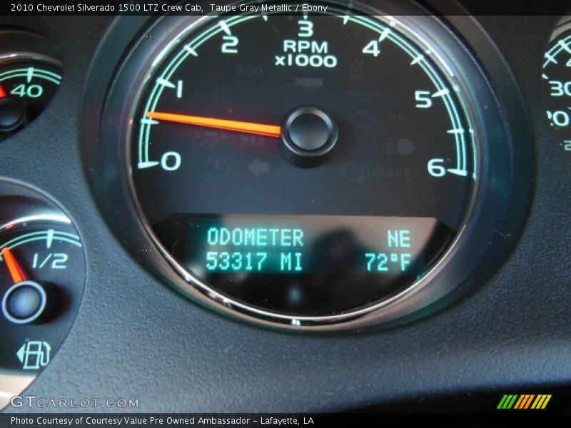 Taupe Gray Metallic / Ebony 2010 Chevrolet Silverado 1500 LTZ Crew Cab