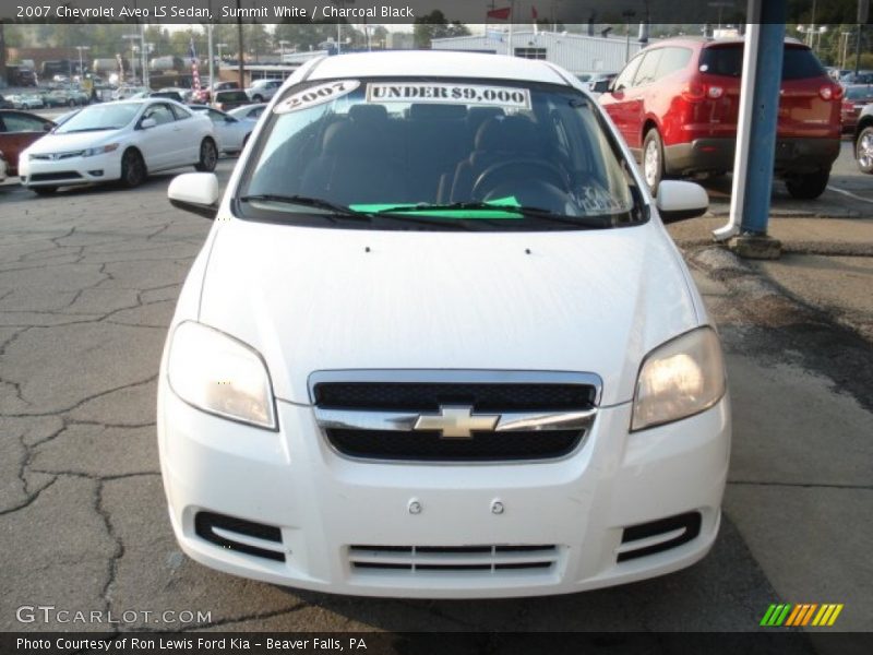 Summit White / Charcoal Black 2007 Chevrolet Aveo LS Sedan
