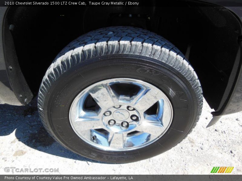 Taupe Gray Metallic / Ebony 2010 Chevrolet Silverado 1500 LTZ Crew Cab