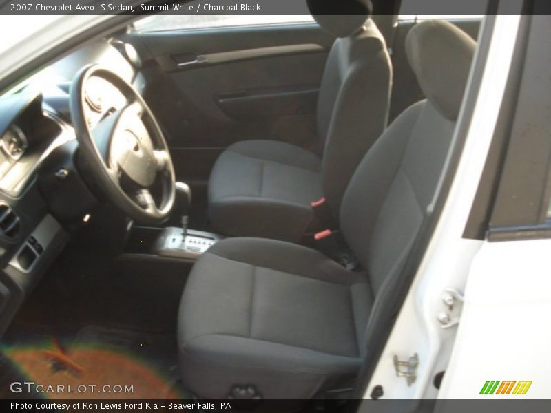 Summit White / Charcoal Black 2007 Chevrolet Aveo LS Sedan