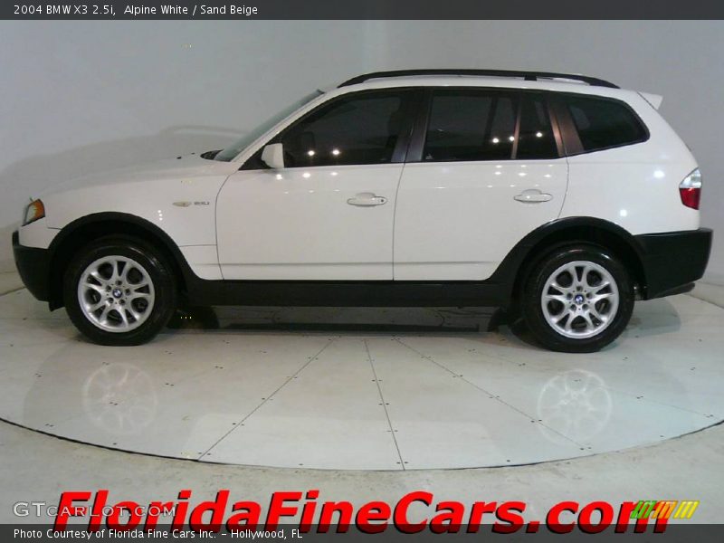 Alpine White / Sand Beige 2004 BMW X3 2.5i