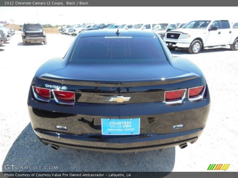 Black / Black 2012 Chevrolet Camaro LS Coupe