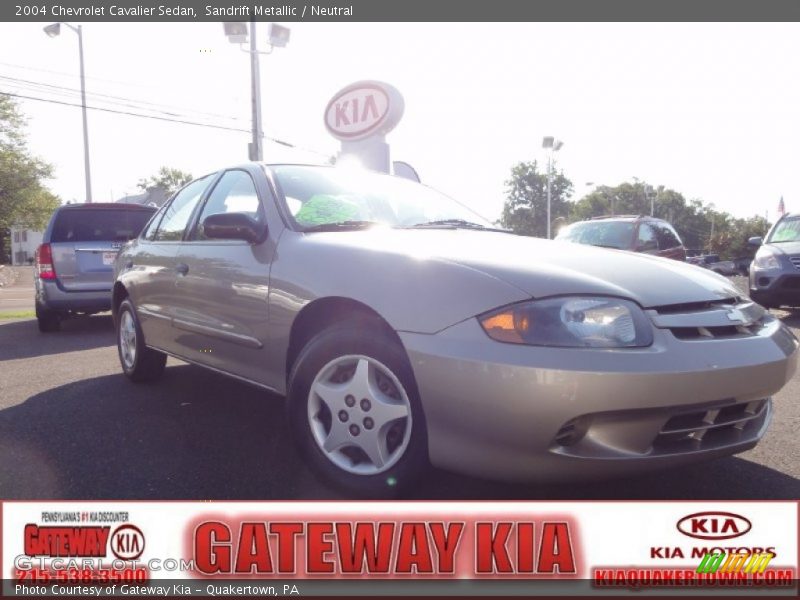 Sandrift Metallic / Neutral 2004 Chevrolet Cavalier Sedan