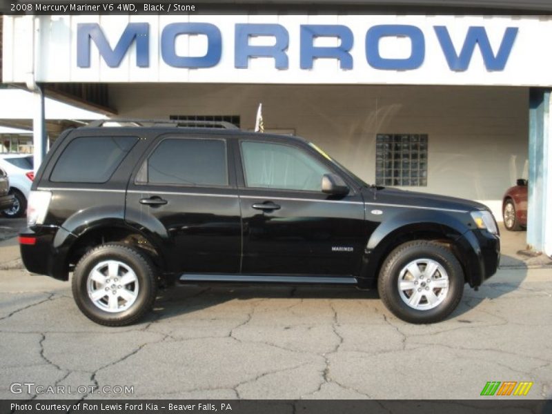 Black / Stone 2008 Mercury Mariner V6 4WD