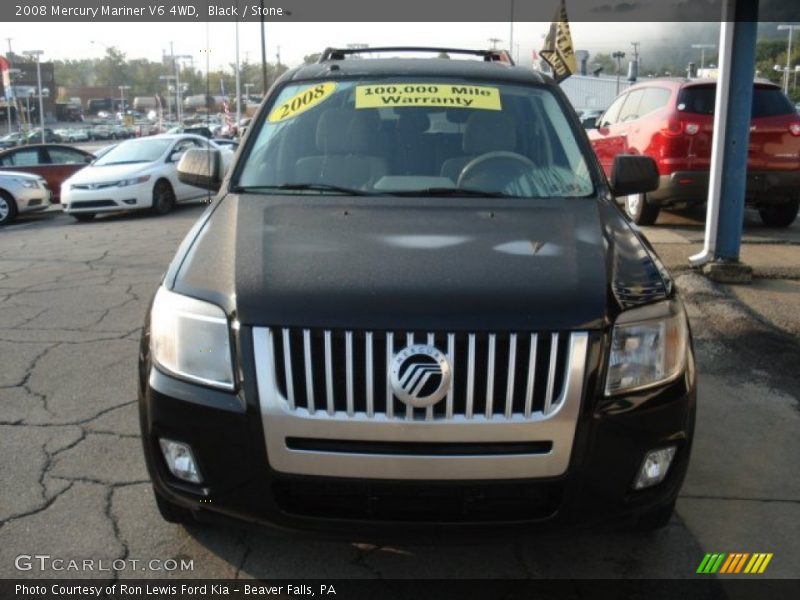 Black / Stone 2008 Mercury Mariner V6 4WD