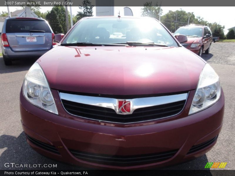 Berry Red / Gray 2007 Saturn Aura XE