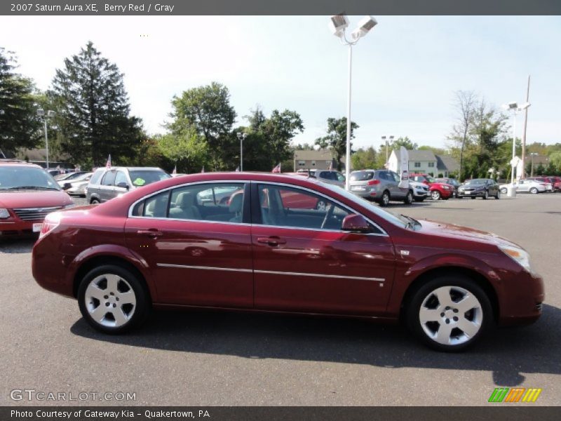 Berry Red / Gray 2007 Saturn Aura XE