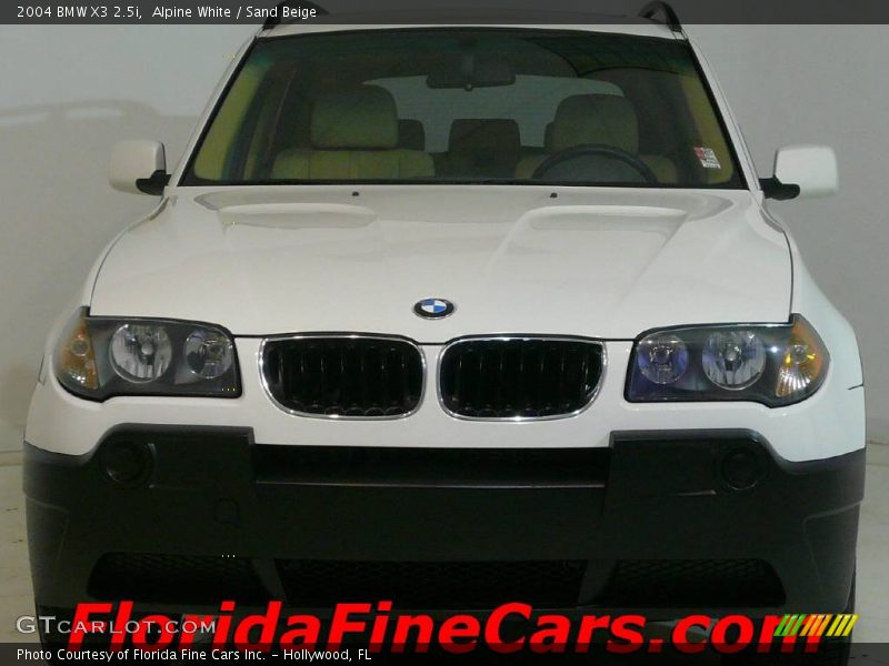 Alpine White / Sand Beige 2004 BMW X3 2.5i