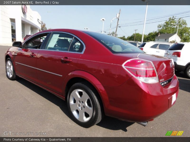 Berry Red / Gray 2007 Saturn Aura XE