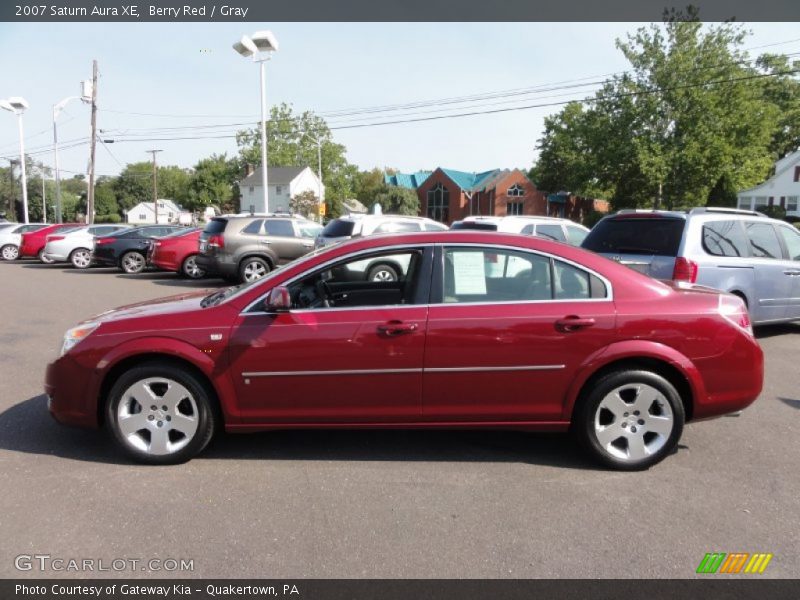 Berry Red / Gray 2007 Saturn Aura XE