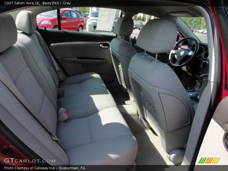 Berry Red / Gray 2007 Saturn Aura XE