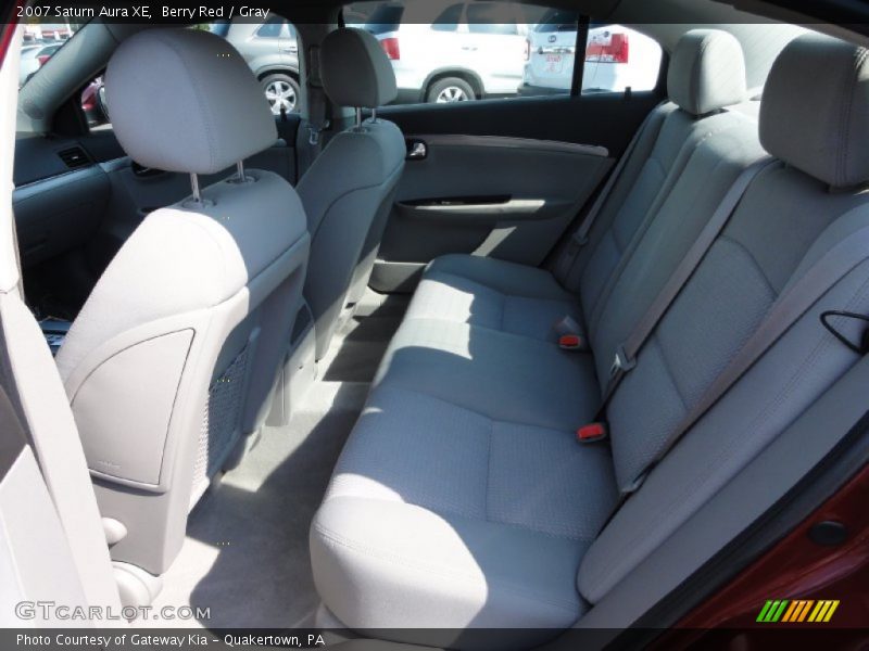 Berry Red / Gray 2007 Saturn Aura XE