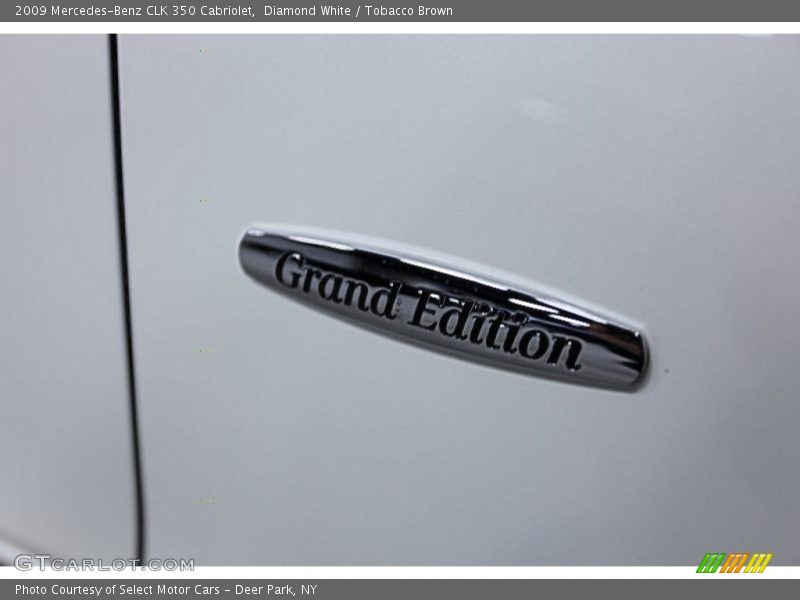 Diamond White / Tobacco Brown 2009 Mercedes-Benz CLK 350 Cabriolet