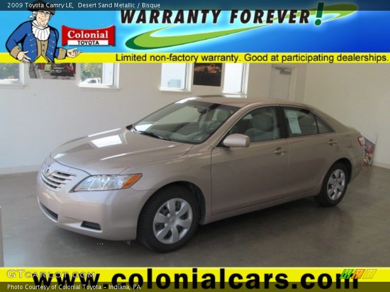 Desert Sand Metallic / Bisque 2009 Toyota Camry LE