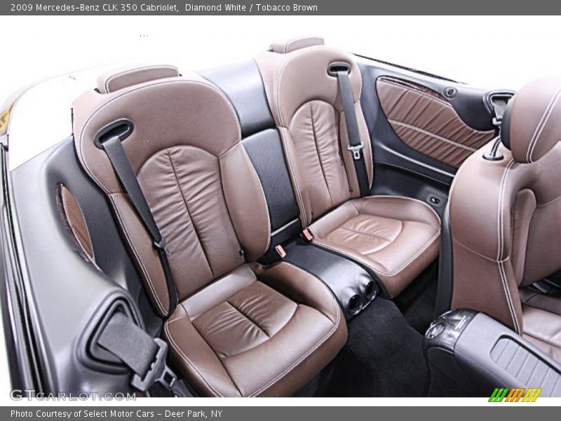 Diamond White / Tobacco Brown 2009 Mercedes-Benz CLK 350 Cabriolet