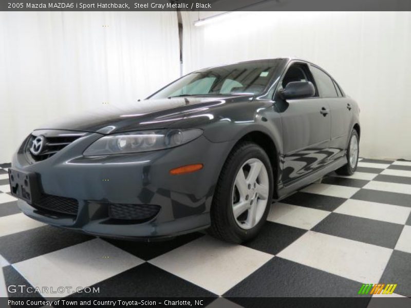 Steel Gray Metallic / Black 2005 Mazda MAZDA6 i Sport Hatchback