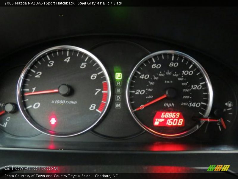 Steel Gray Metallic / Black 2005 Mazda MAZDA6 i Sport Hatchback