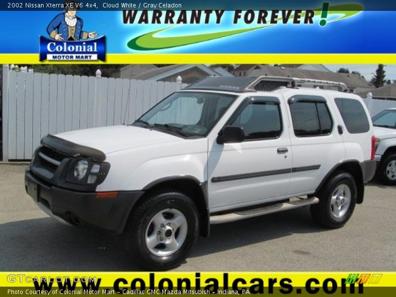 Cloud White / Gray Celadon 2002 Nissan Xterra XE V6 4x4