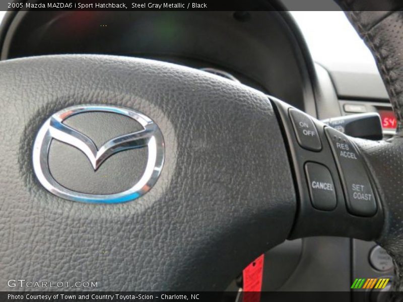 Steel Gray Metallic / Black 2005 Mazda MAZDA6 i Sport Hatchback