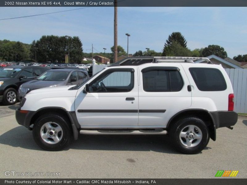 Cloud White / Gray Celadon 2002 Nissan Xterra XE V6 4x4