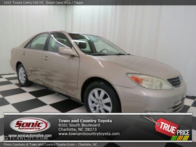 Desert Sand Mica / Taupe 2003 Toyota Camry XLE V6