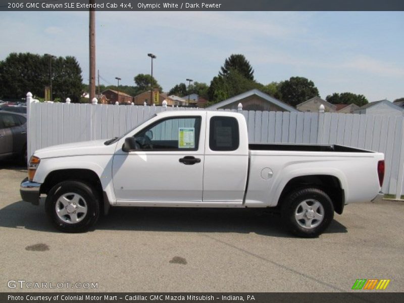 Olympic White / Dark Pewter 2006 GMC Canyon SLE Extended Cab 4x4
