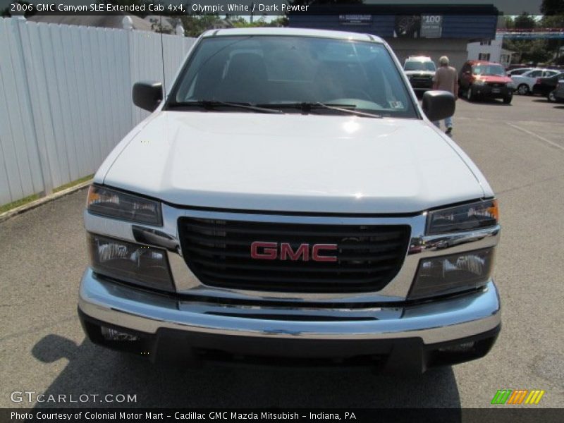 Olympic White / Dark Pewter 2006 GMC Canyon SLE Extended Cab 4x4