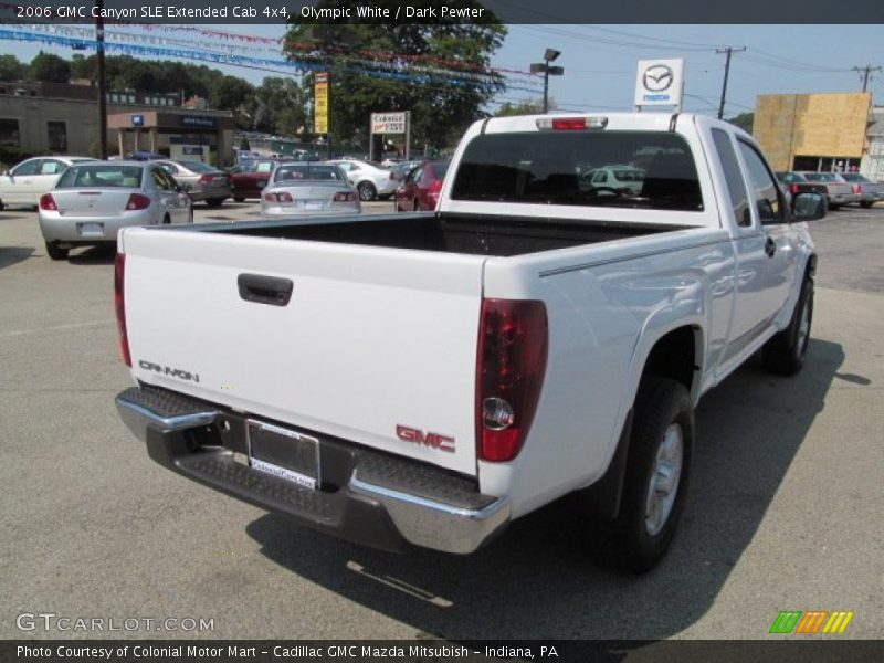Olympic White / Dark Pewter 2006 GMC Canyon SLE Extended Cab 4x4